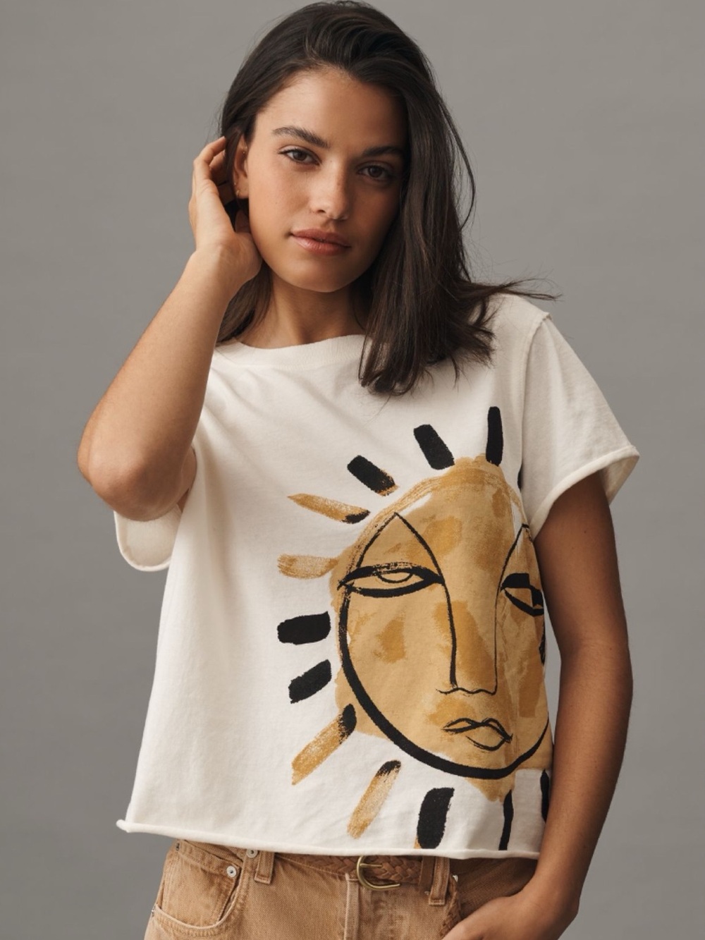 NWT LouLou Avenue  Artist x Anthropologie 
Graphic Tee Sun size L